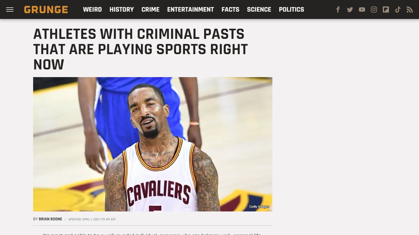 Athletes With Criminal Pasts That Are Playing Sports Right Now - Grunge.com